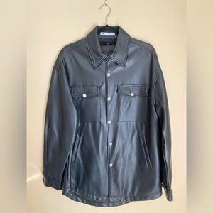 Zara Leather Overshirt